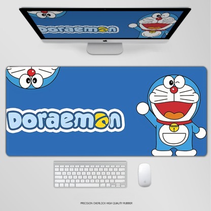 哆啦A夢電競超大遊戲加厚防滑鼠標墊