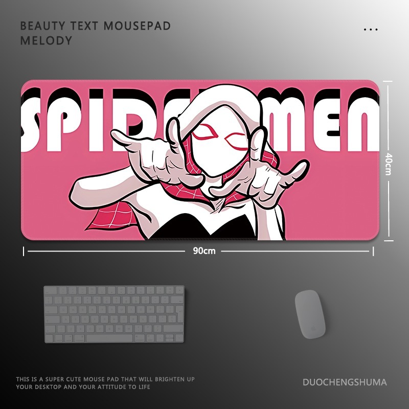 蜘蛛俠電競超大遊戲加厚防滑鼠標墊
