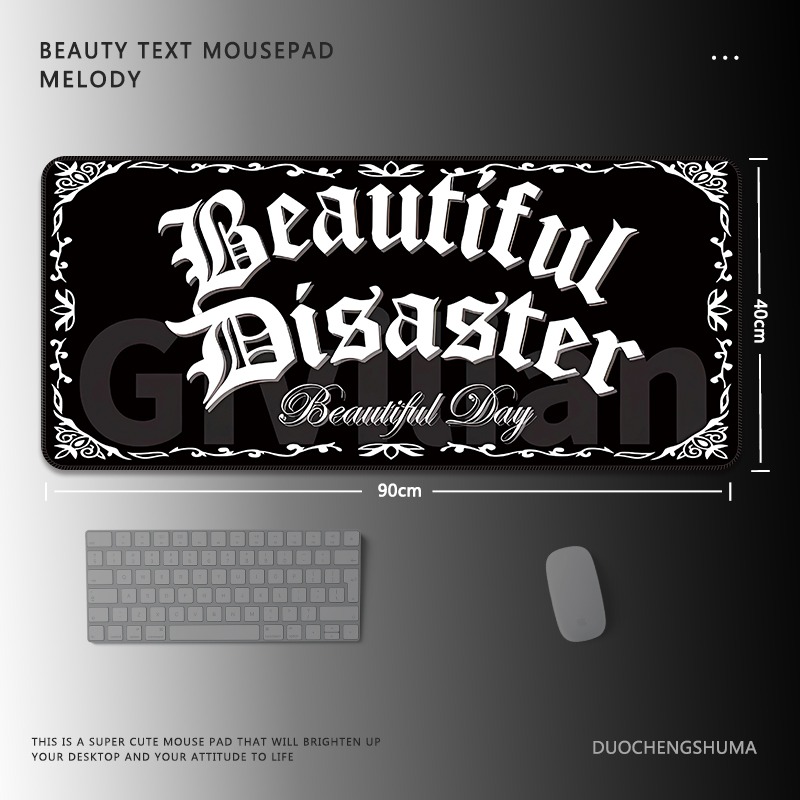 暗黑風哥特電競超大遊戲加厚防滑鼠標墊