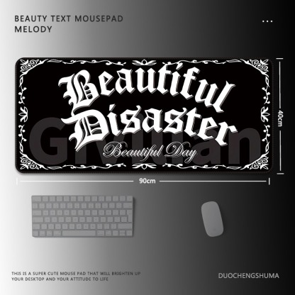 暗黑風哥特電競超大遊戲加厚防滑鼠標墊