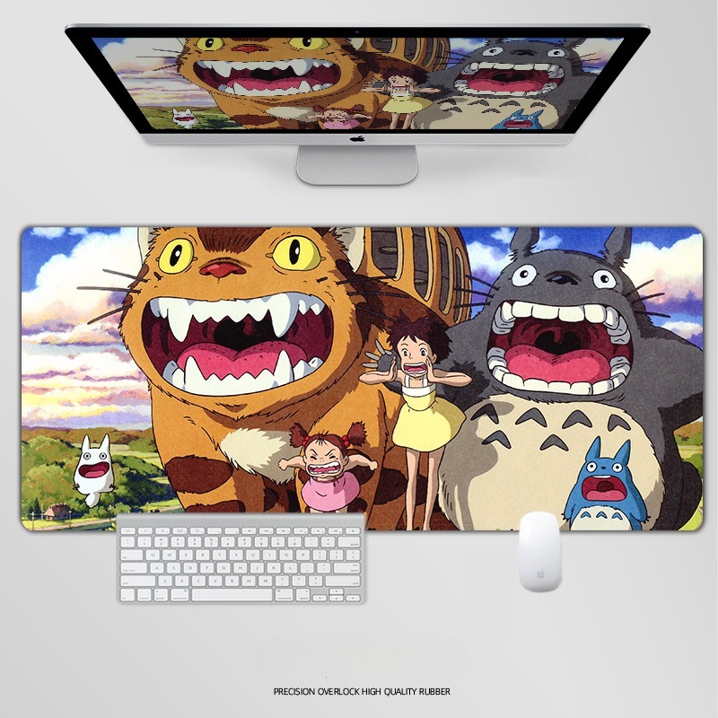 龍貓電競超大遊戲加厚防滑鼠標墊