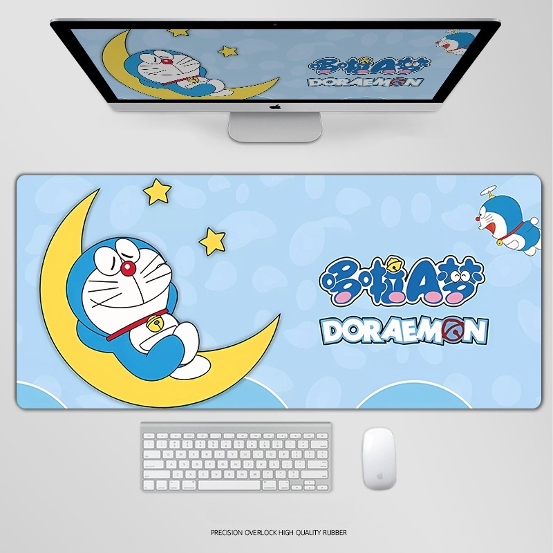 哆啦A夢電競超大遊戲加厚防滑鼠標墊
