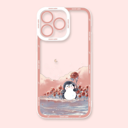 玫瑰花天使眼透明防摔軟殼