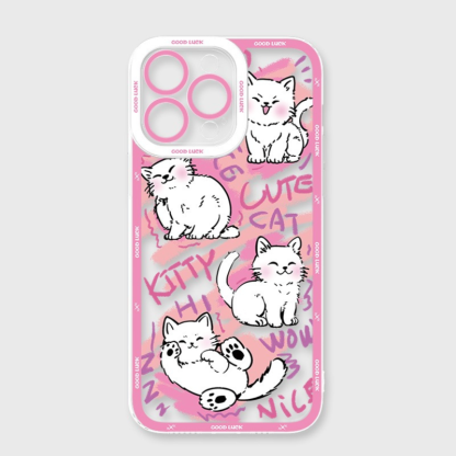 可愛萌寵天使眼透明防摔軟殼