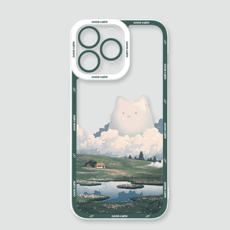 雲朵萌寵天使眼透明防摔軟殼