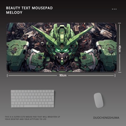 機動戰士鋼彈電競超大遊戲加厚防滑鼠標墊