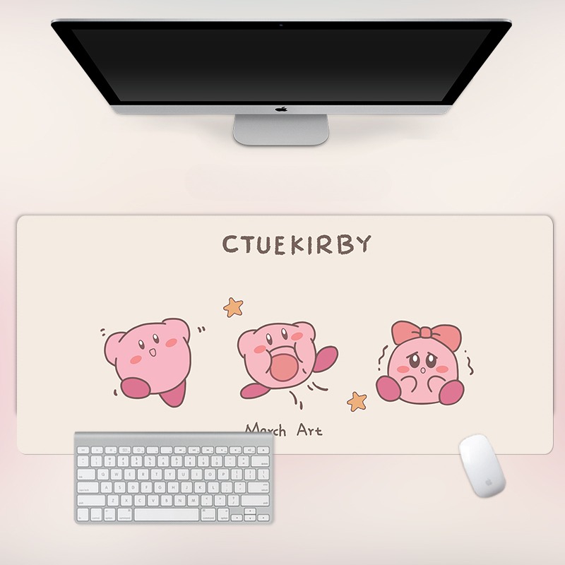 星之卡比電競超大遊戲加厚防滑鼠標墊