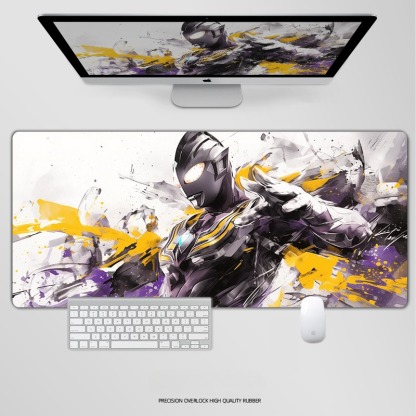 奥特曼電競超大遊戲加厚防滑鼠標墊