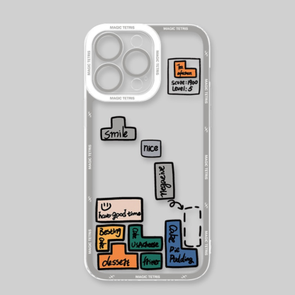 俄羅斯方塊天使眼透明防摔軟殼