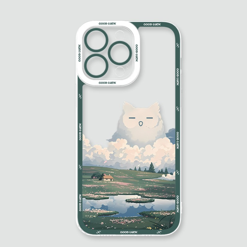 雲朵萌寵天使眼透明防摔軟殼