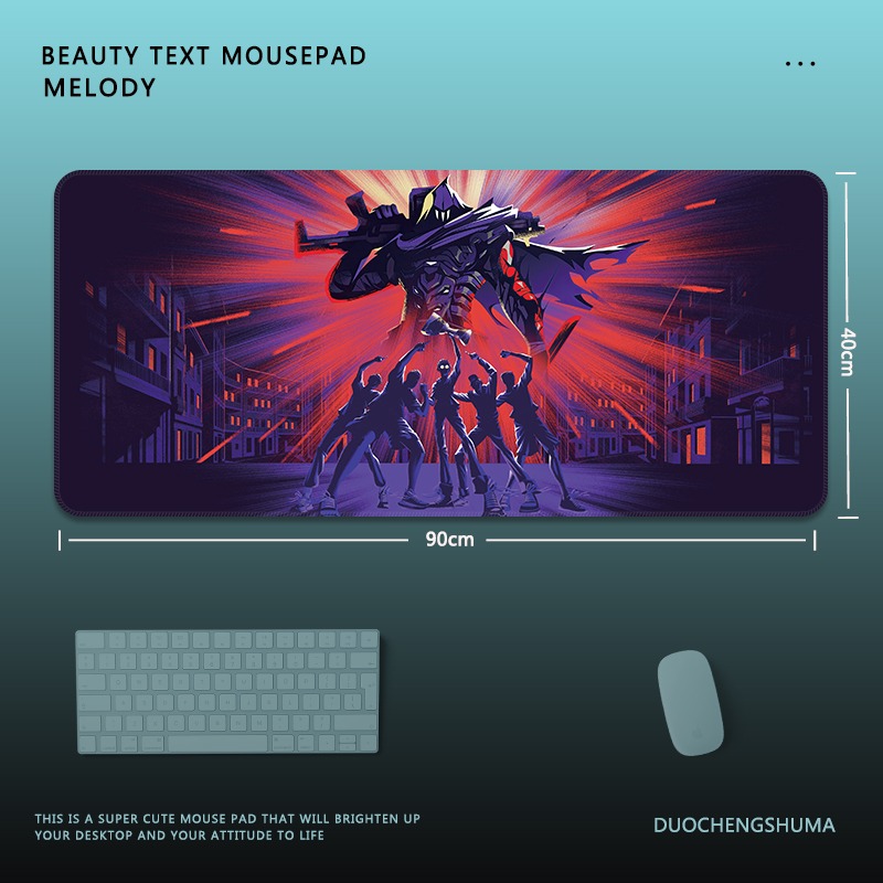 無畏契約鼠標墊瓦羅蘭特Valorant電競男生超大遊戲加厚防滑桌墊子