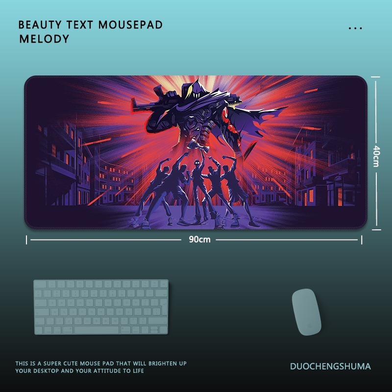 無畏契約鼠標墊瓦羅蘭特Valorant電競男生超大遊戲加厚防滑桌墊子