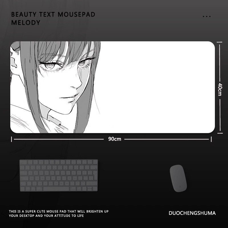 電鋸人瑪奇瑪電競超大遊戲加厚防滑鼠標墊