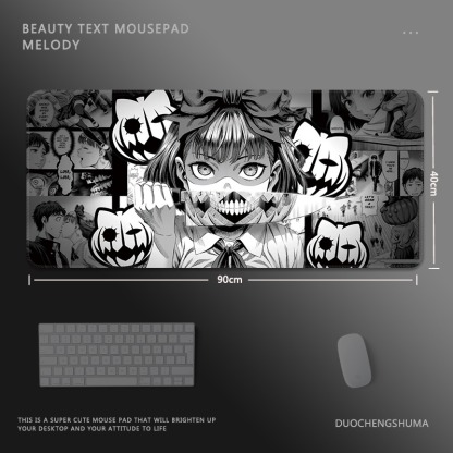 二次元報紙電競超大遊戲加厚防滑鼠標墊