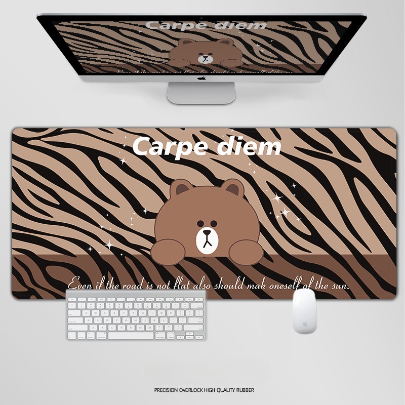 布朗熊電競超大遊戲加厚防滑鼠標墊