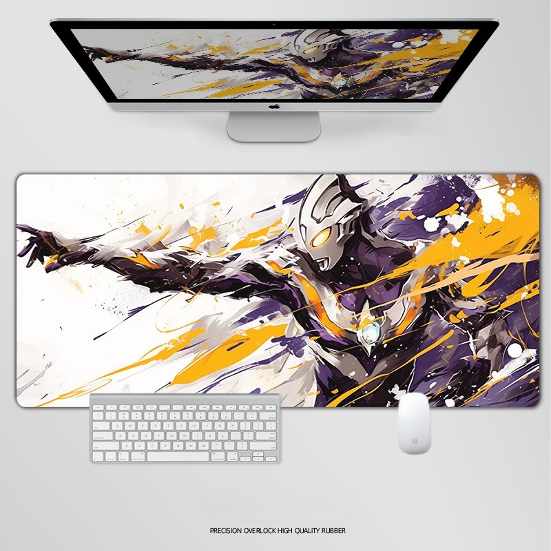 奥特曼電競超大遊戲加厚防滑鼠標墊