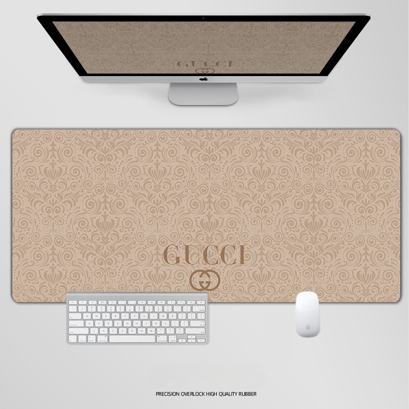 古馳電競超大遊戲加厚防滑鼠標墊