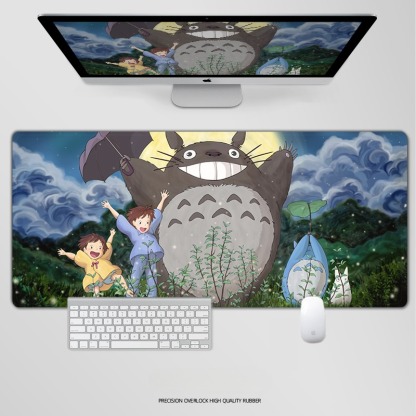 龍貓電競超大遊戲加厚防滑鼠標墊