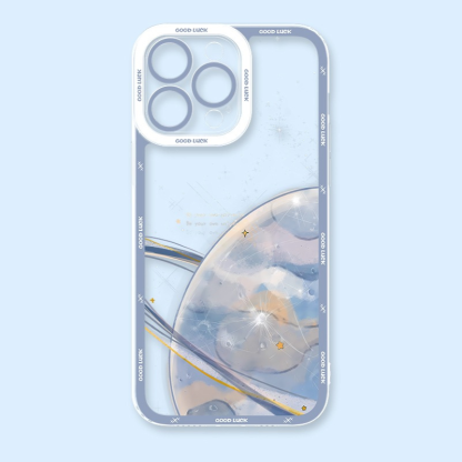 星河星空天使眼透明防摔軟殼