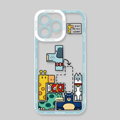 俄羅斯方塊天使眼透明防摔軟殼