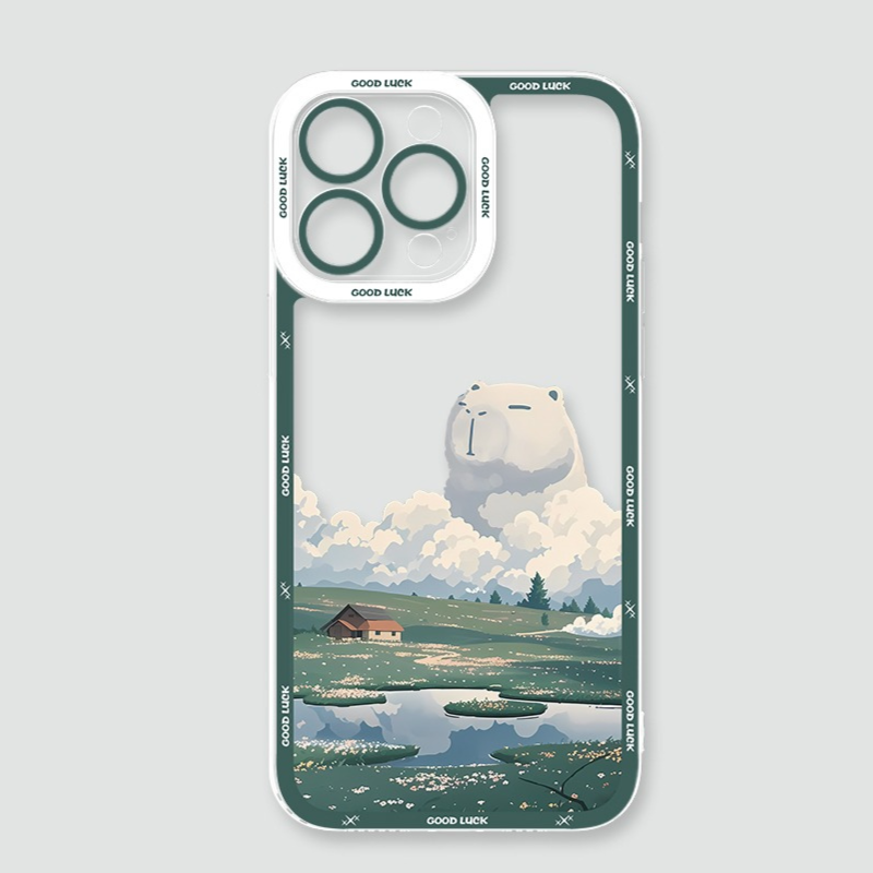 雲朵萌寵天使眼透明防摔軟殼