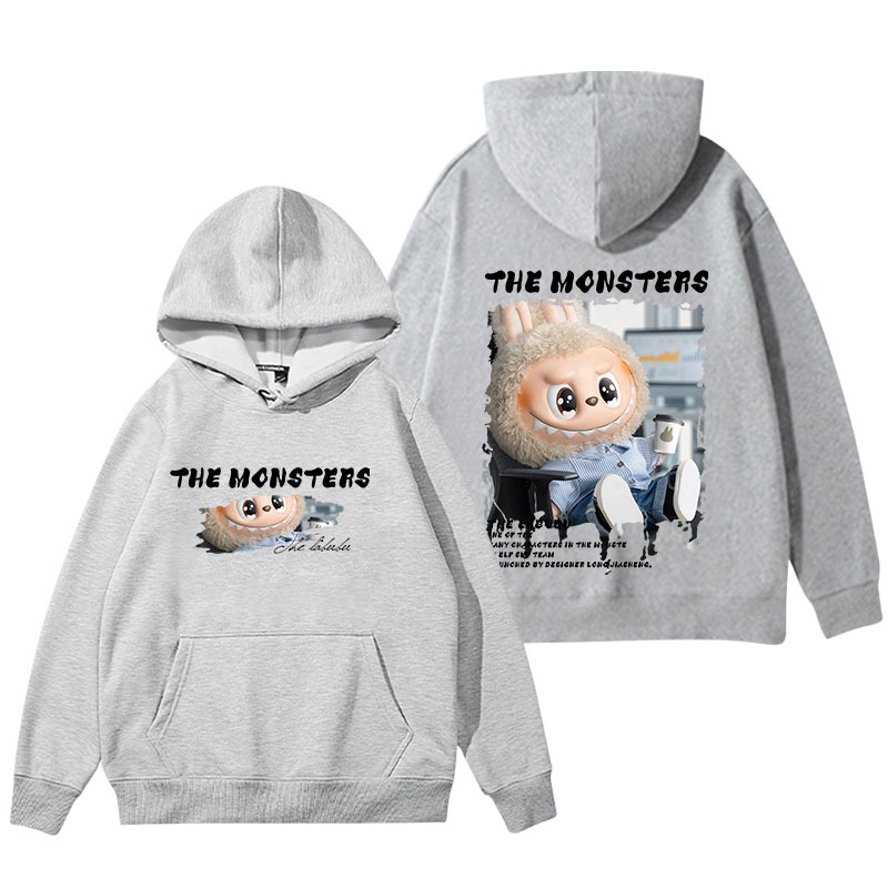 labubu新款 寬鬆百搭 秋冬款 寬鬆連帽T