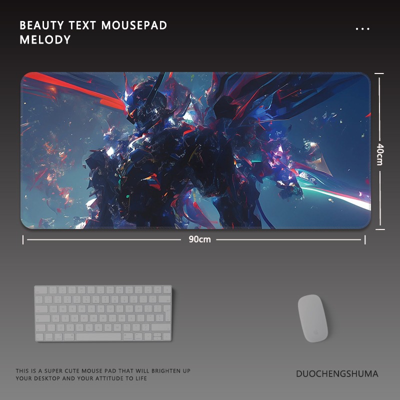 機動戰士鋼彈電競超大遊戲加厚防滑鼠標墊