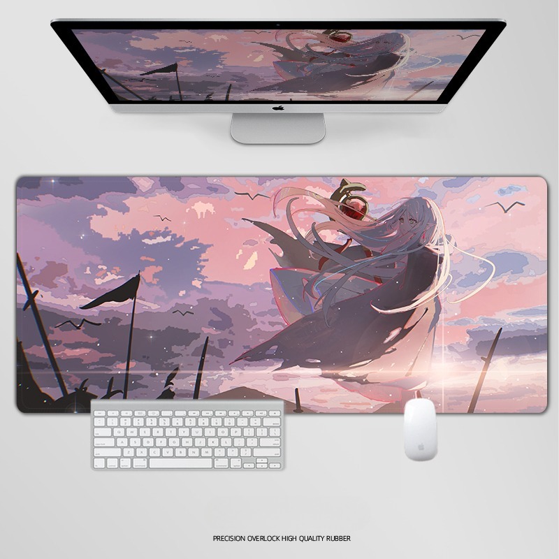 葬送的芙莉蓮鼠標墊辛美爾菲倫伏拉梅鍵盤墊超大電競遊戲桌墊定製