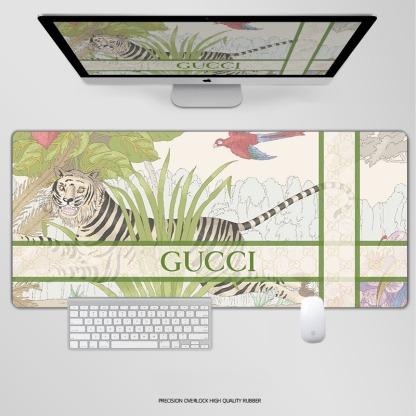 古馳電競超大遊戲加厚防滑鼠標墊