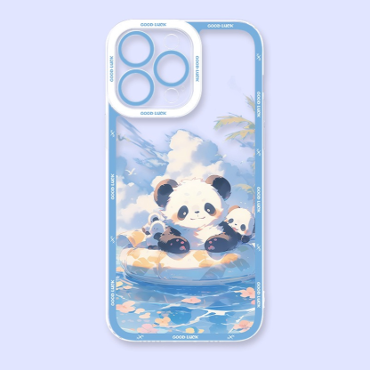 熊貓天使眼透明防摔軟殼