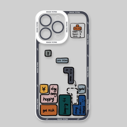 俄羅斯方塊天使眼透明防摔軟殼