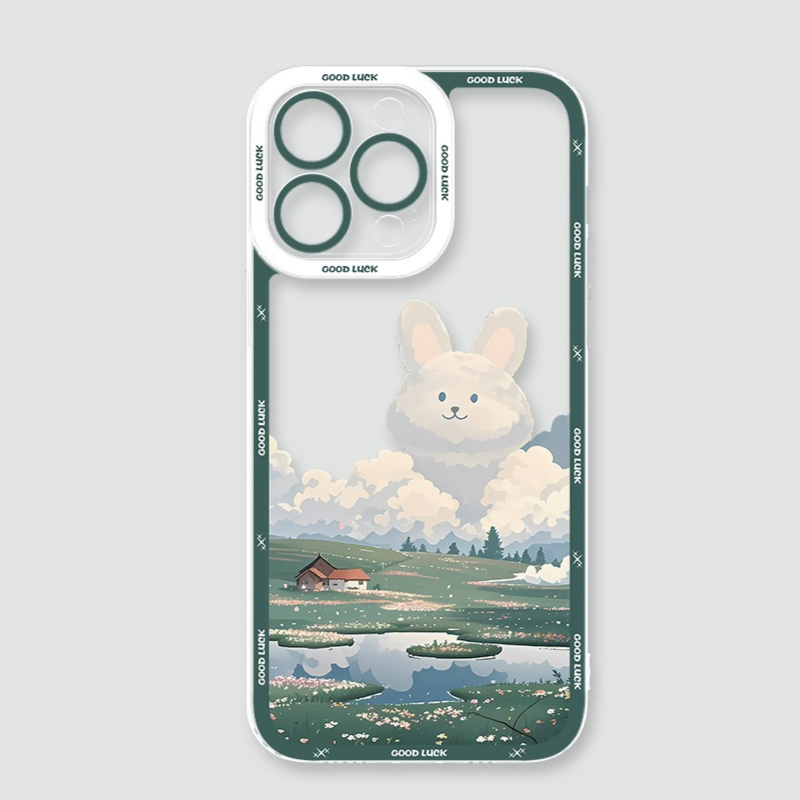 雲朵萌寵天使眼透明防摔軟殼