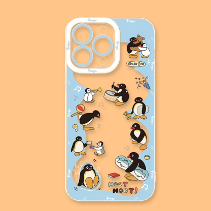 Pinggu企鵝天使眼透明防摔軟殼