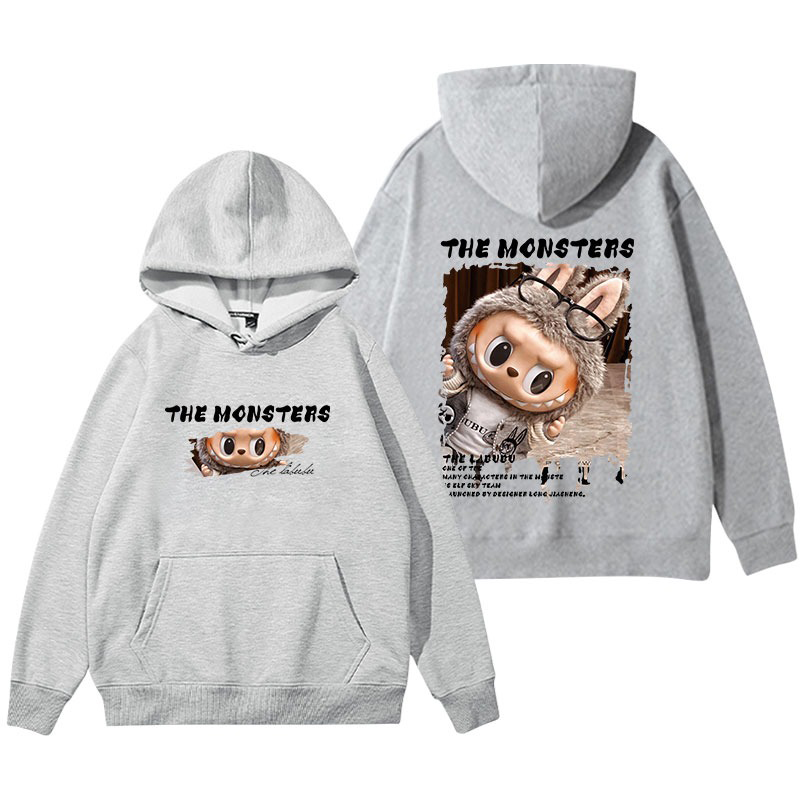 labubu新款 寬鬆百搭 秋冬款 寬鬆連帽T