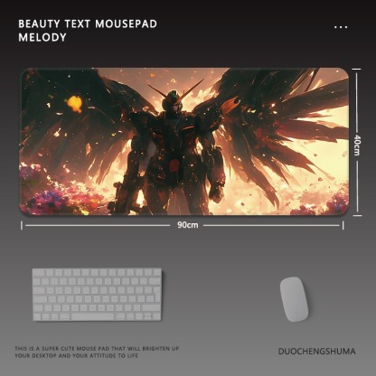 機動戰士鋼彈電競超大遊戲加厚防滑鼠標墊