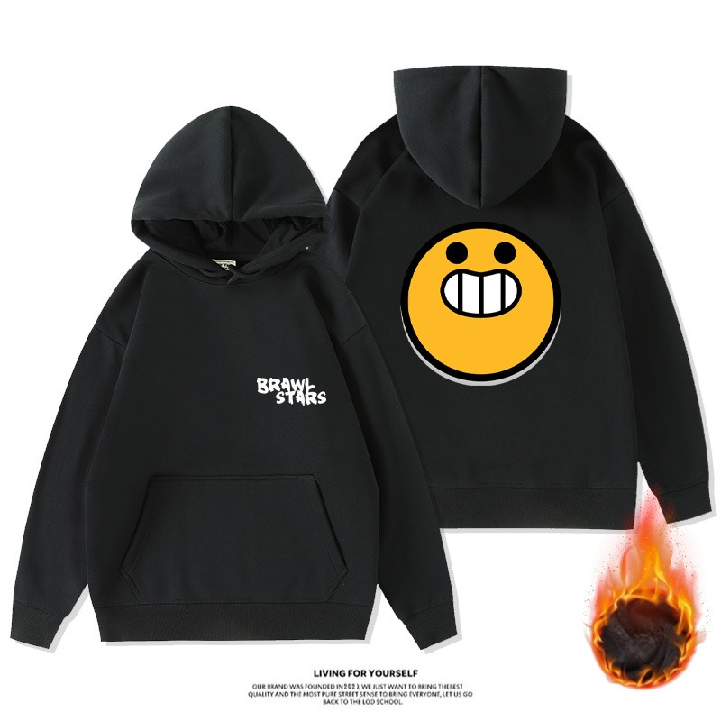 荒野亂鬥新款 寬鬆百搭 秋冬款 加絨加厚連帽T