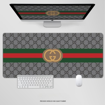 古馳電競超大遊戲加厚防滑鼠標墊