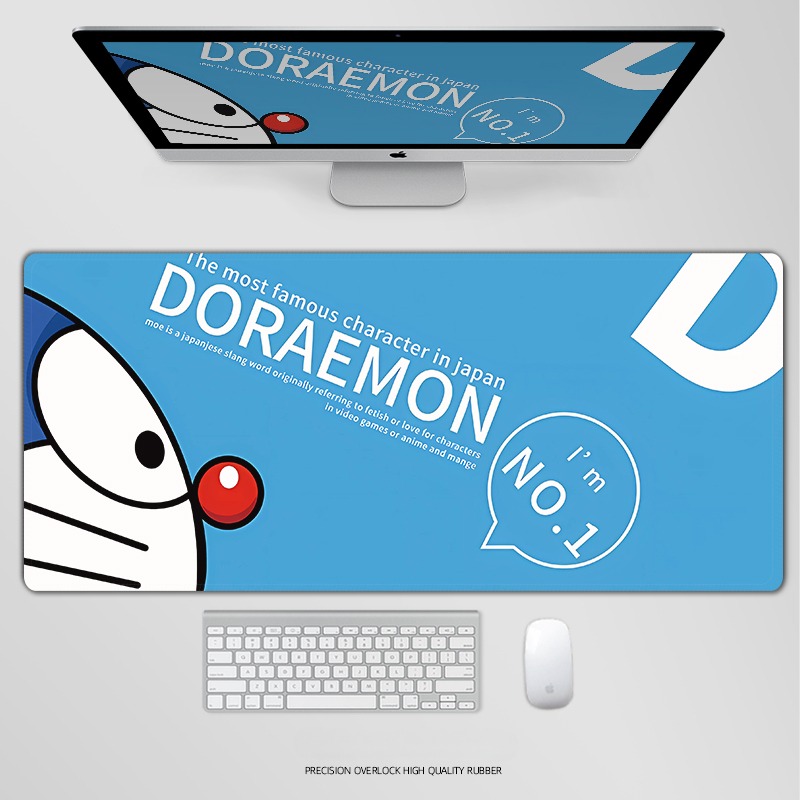 哆啦A夢電競超大遊戲加厚防滑鼠標墊