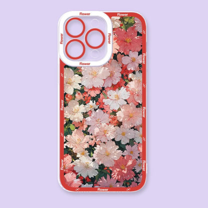 花朵天使眼透明防摔軟殼