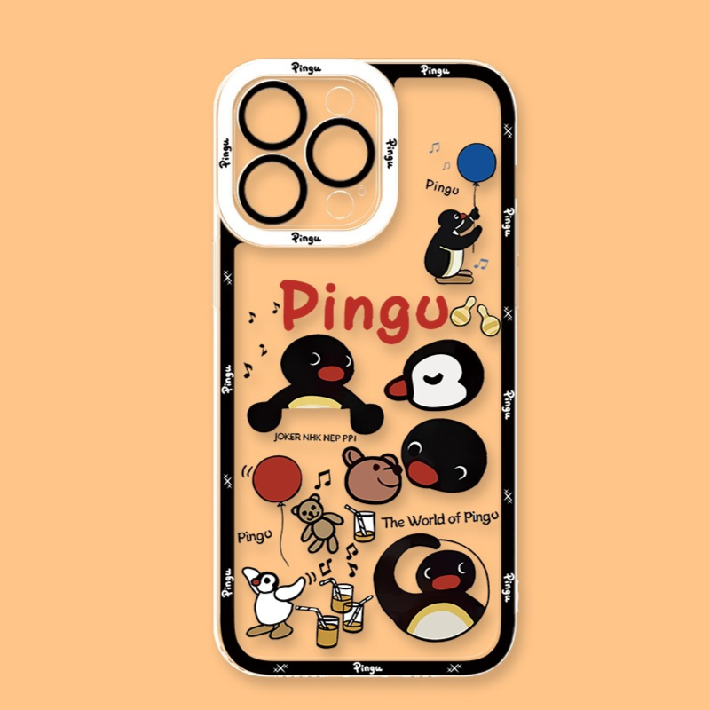 Pinggu企鵝天使眼透明防摔軟殼