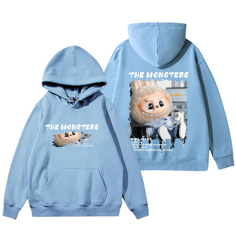 labubu新款 寬鬆百搭 秋冬款 寬鬆連帽T