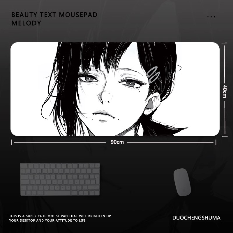 電鋸人瑪奇瑪電競超大遊戲加厚防滑鼠標墊