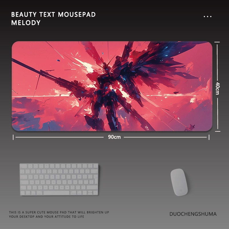 機動戰士鋼彈電競超大遊戲加厚防滑鼠標墊