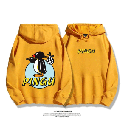 企鵝Pingu 2025秋冬新款 親子情侶男女連帽衛衣