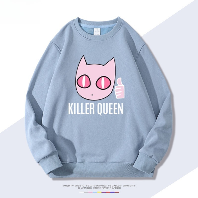 JOJO的奇妙冒險殺手皇后吉良吉影 聯名親子情侶裝 圓領長袖