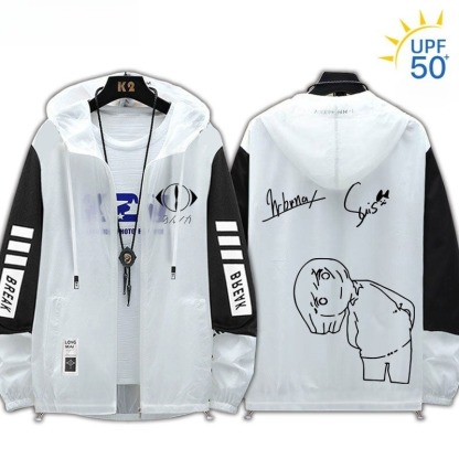 夜鹿yorushika 輕薄透氣拉鏈防曬衣外套