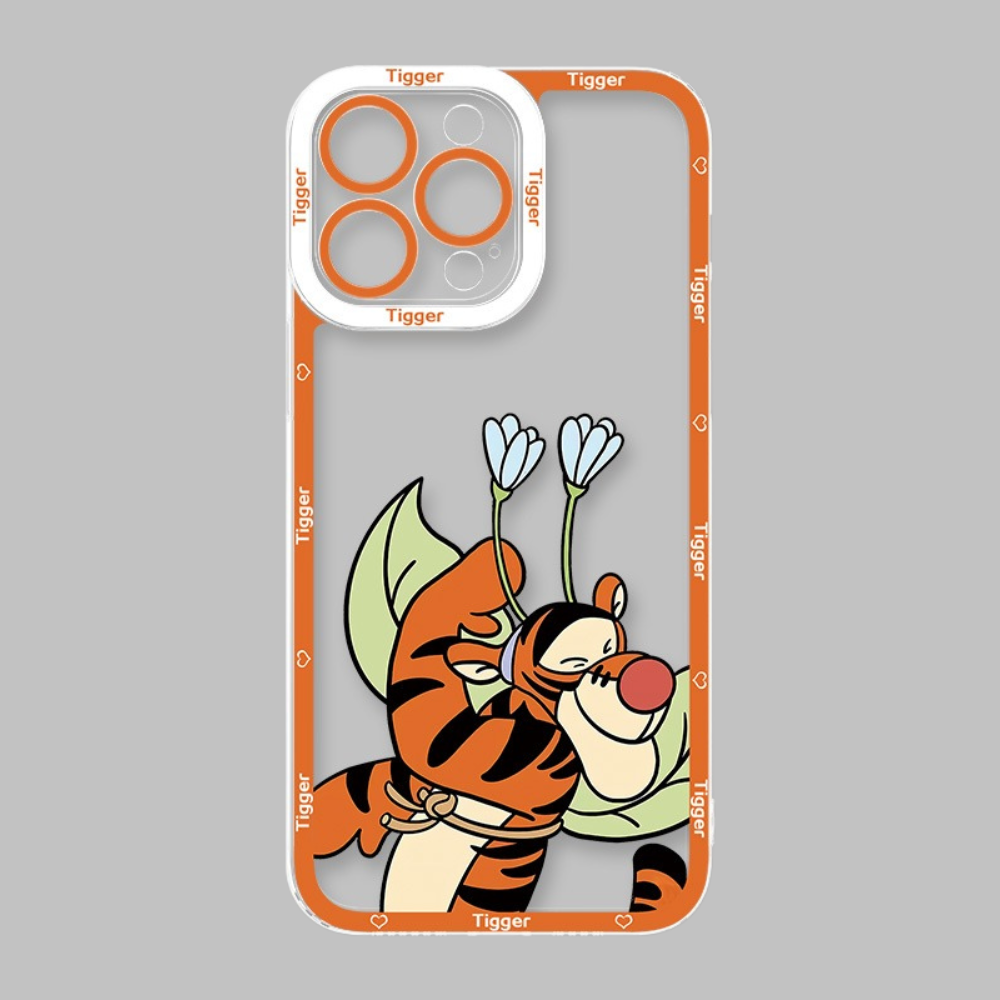 跳跳虎天使眼透明防摔軟殼