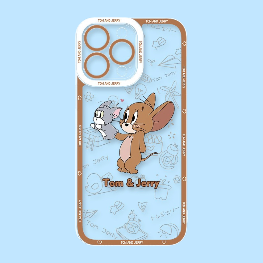 貓和老鼠天使眼透明防摔軟殼