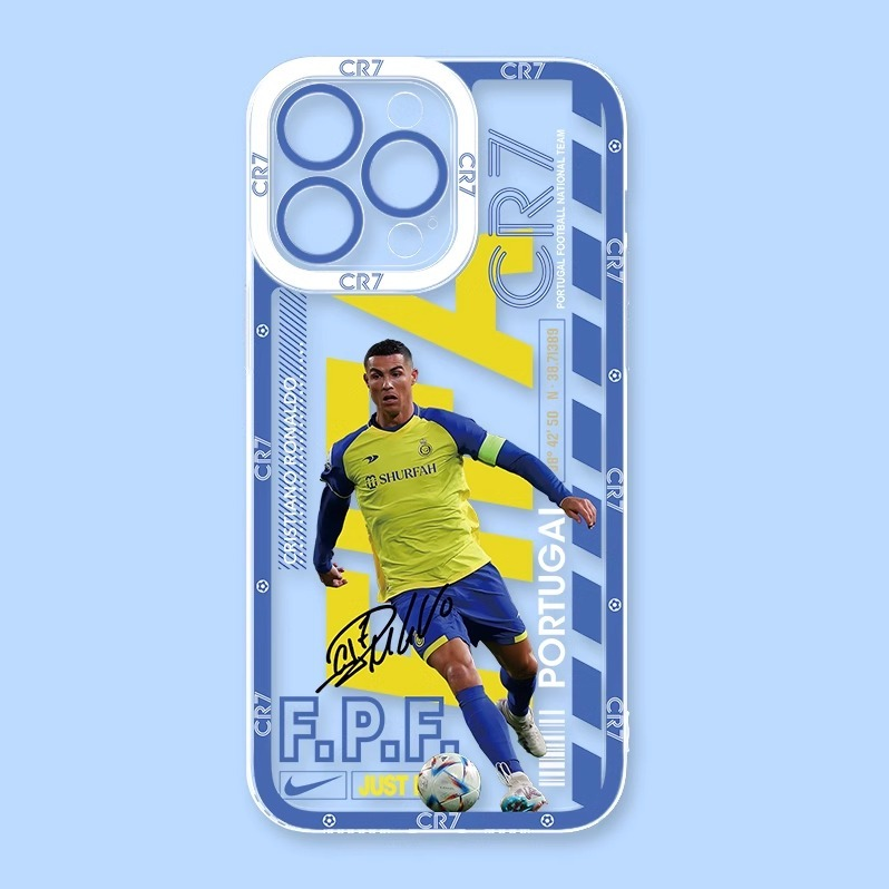 足球明星天使眼透明防摔軟殼