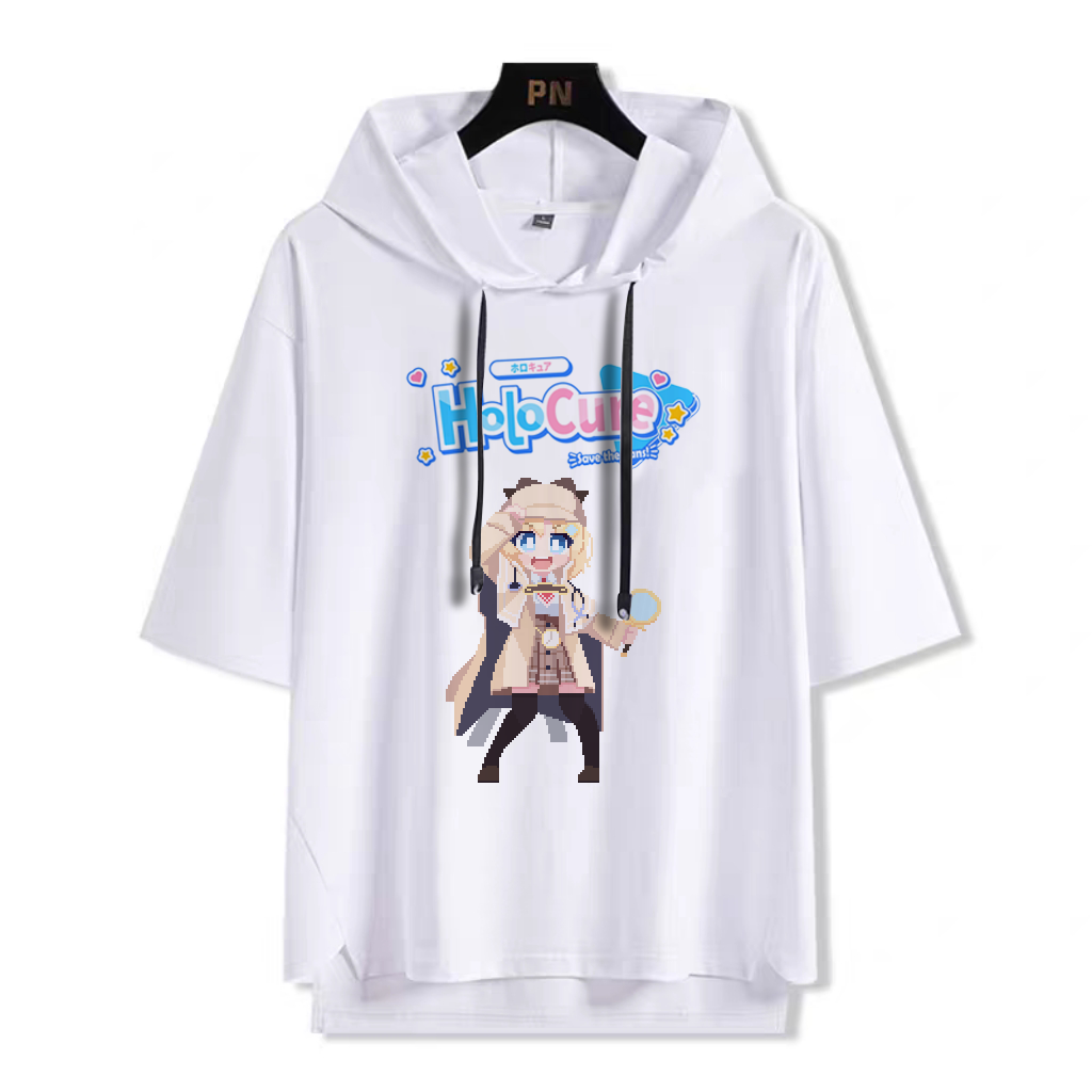 Vtuber HOLOLIVE 像素風 連帽短袖T恤